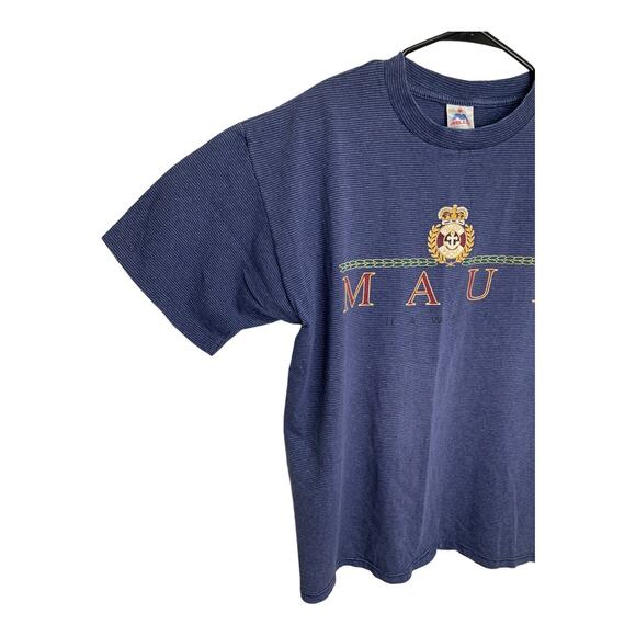 Vintage 90s Single Stitch Maui Hawaii T Shirt Large Miller Made in USA - Picture 5 of 11